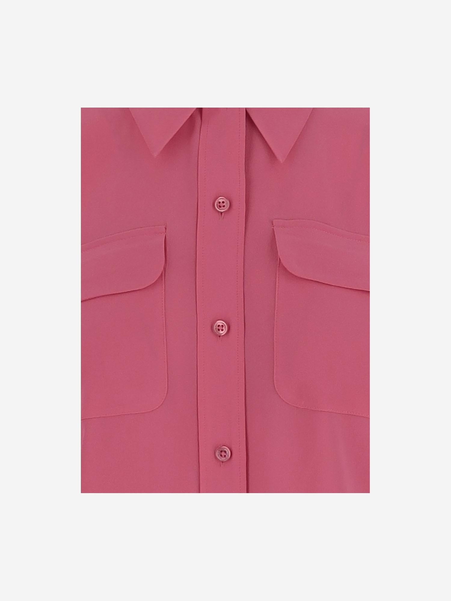 CAMICIA SIGNATURE IN SETA Q23E231 RASPBERRYSORBET EQUIPMENT 