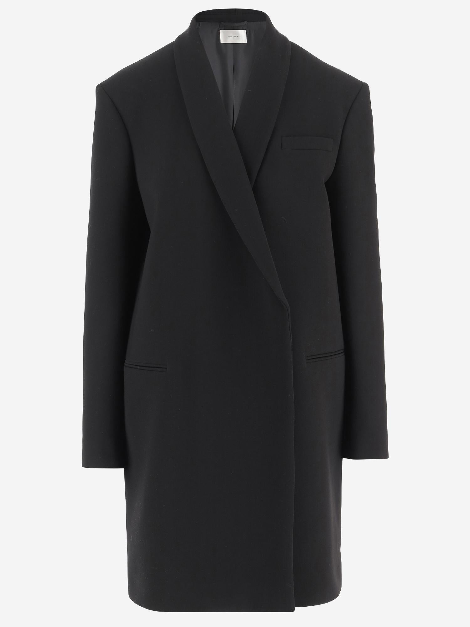 CAPPOTTO FENARIS IN LANA VERGINE 10611W2893 BLK THE ROW 