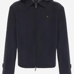 GIACCA REVERSIBILE IN COTONE CHECK 8118012 SILHOUETTEBLUE BURBERRY 