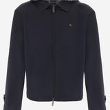 GIACCA REVERSIBILE IN COTONE CHECK 8118012 SILHOUETTEBLUE BURBERRY 