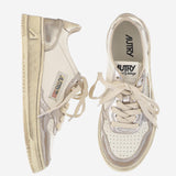 SNEAKERS MEDALIST LOW SUPER VINTAGE AVLWMT10 METALLEATSILVPLAT AUTRY 