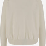 MAGLIONE IN CASHMERE D132WS ICE WHITE OLIVER LATTUGHI 