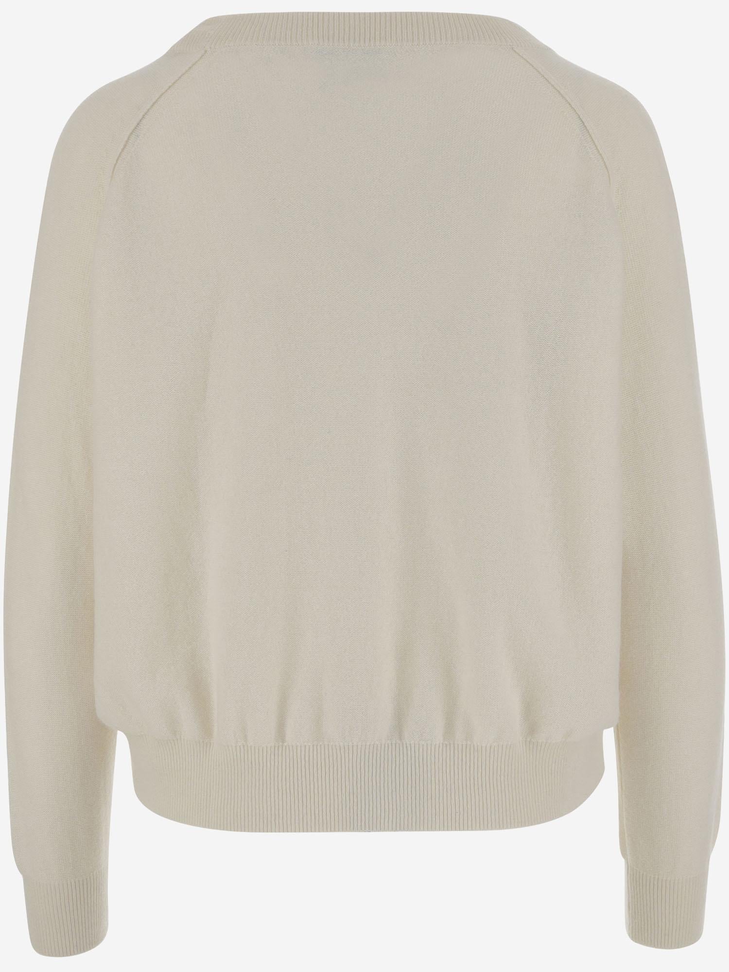 MAGLIONE IN CASHMERE D132WS ICE WHITE OLIVER LATTUGHI 