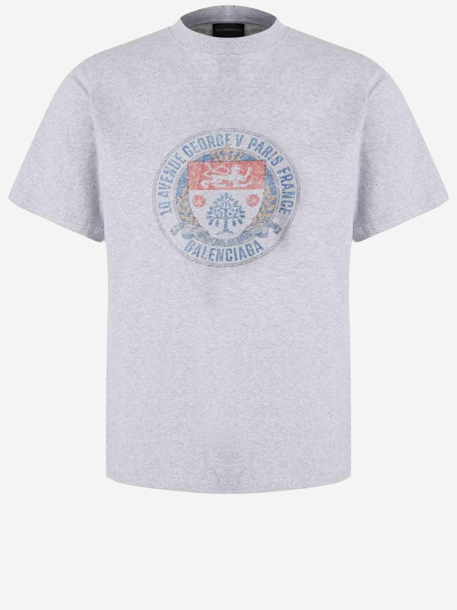 T-SHIRT IN COTONE CON STAMPA 850261 TTVV31302 BALENCIAGA 