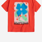 T-SHIRT IN COTONE CON LOGO B126AC012 RED BOBO CHOSES KIDS 