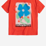 T-SHIRT IN COTONE CON LOGO B126AC012 RED BOBO CHOSES KIDS 