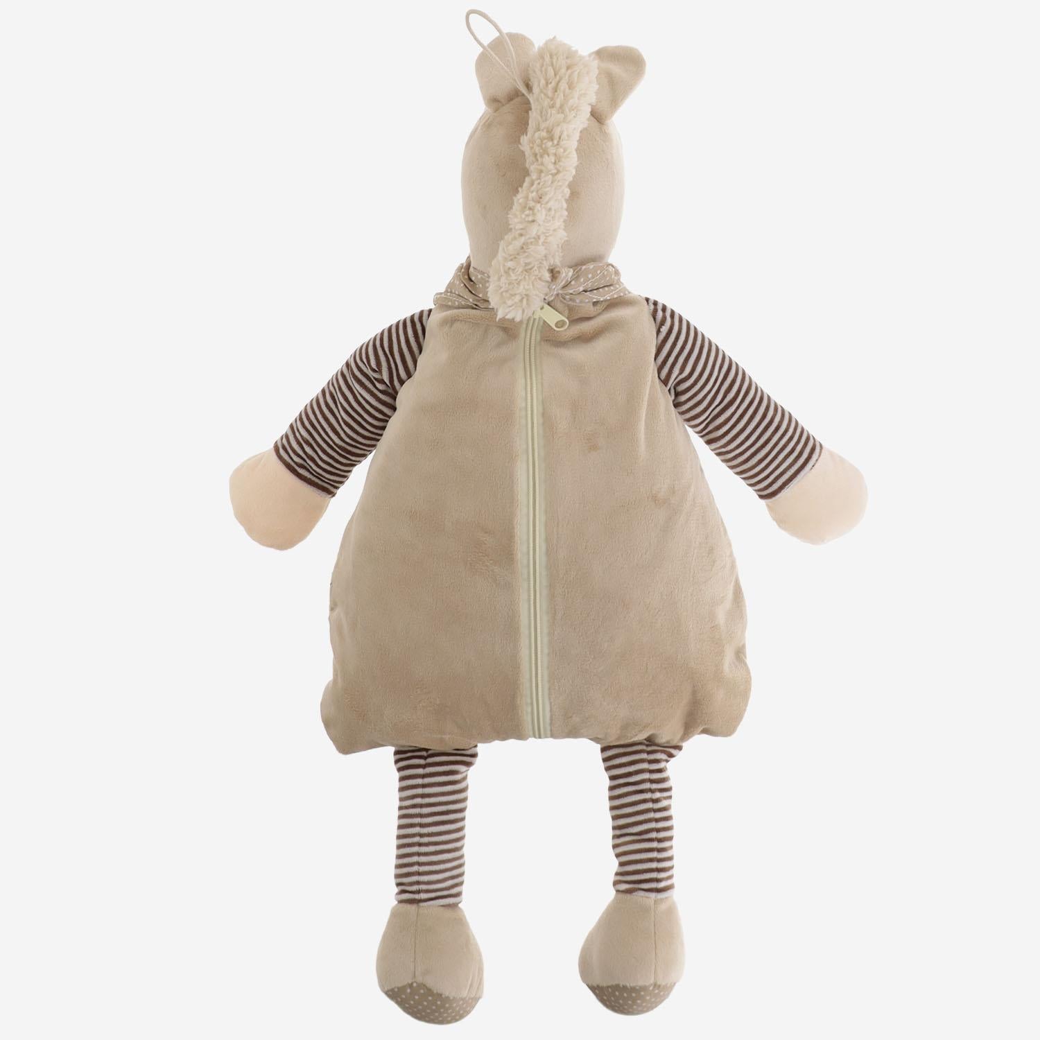 PORTAPIGAMA CAVALLO IN PELUCHE PORTAPIGIAMA CAVALLOBEIGE VELVET LA GALLERIA 