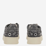 SNEAKERS IN CAMOSCIO CON OCCHIELLI METALLICI AULWTF01 SUEHOLBLKSILV AUTRY 