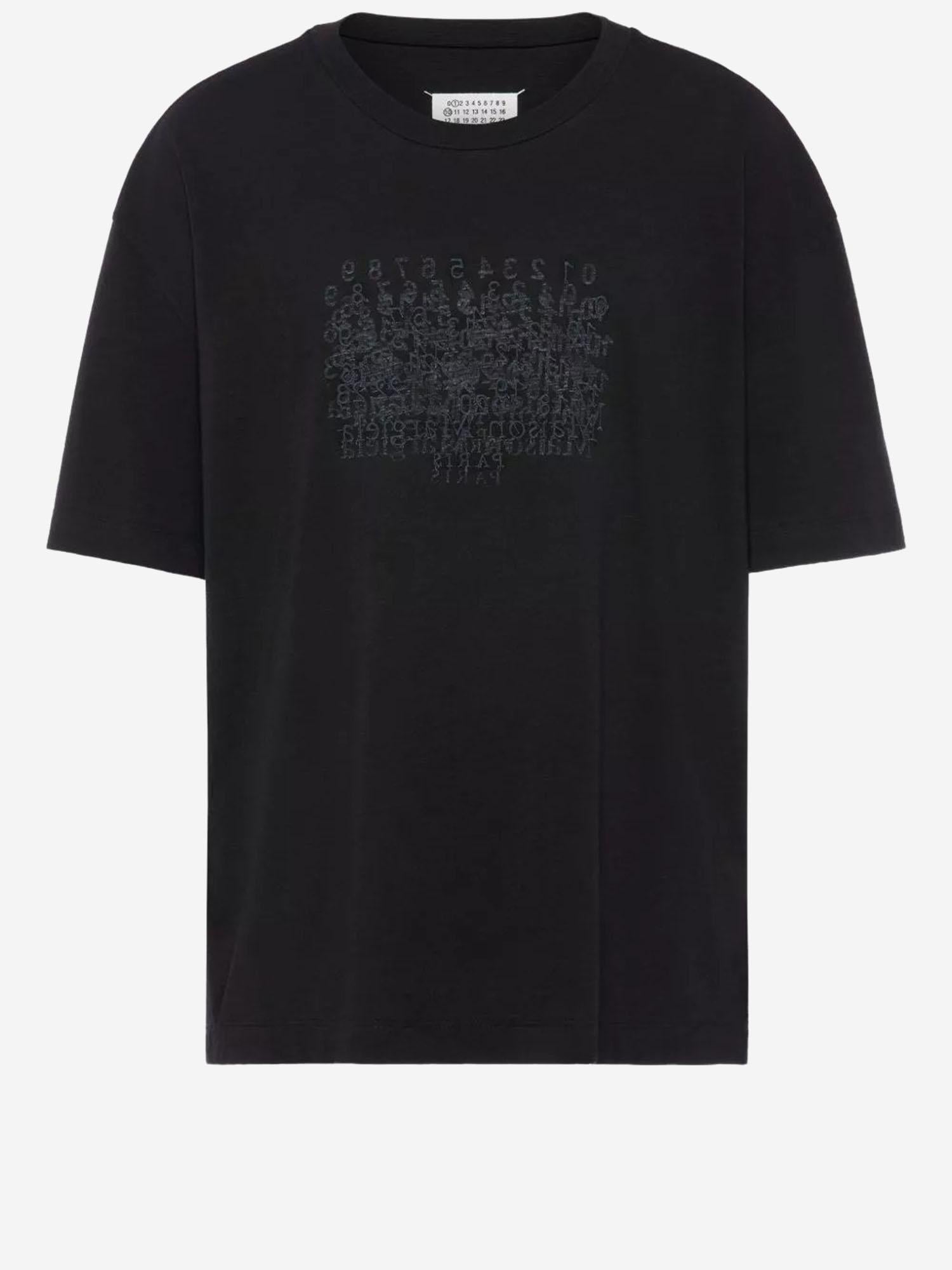 T-SHIRT IN COTONE CON LOGO S50GC0730 M20164861 MAISON MARGIELA 