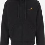 FELPA AMERICAN SCRIPT IN MISTO COTONE CON LOGO I033063 89XX CARHARTT WIP 