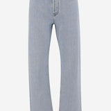 Pantaloni in denim délavé con inserto GG 835219 XDDCY4452 GUCCI 