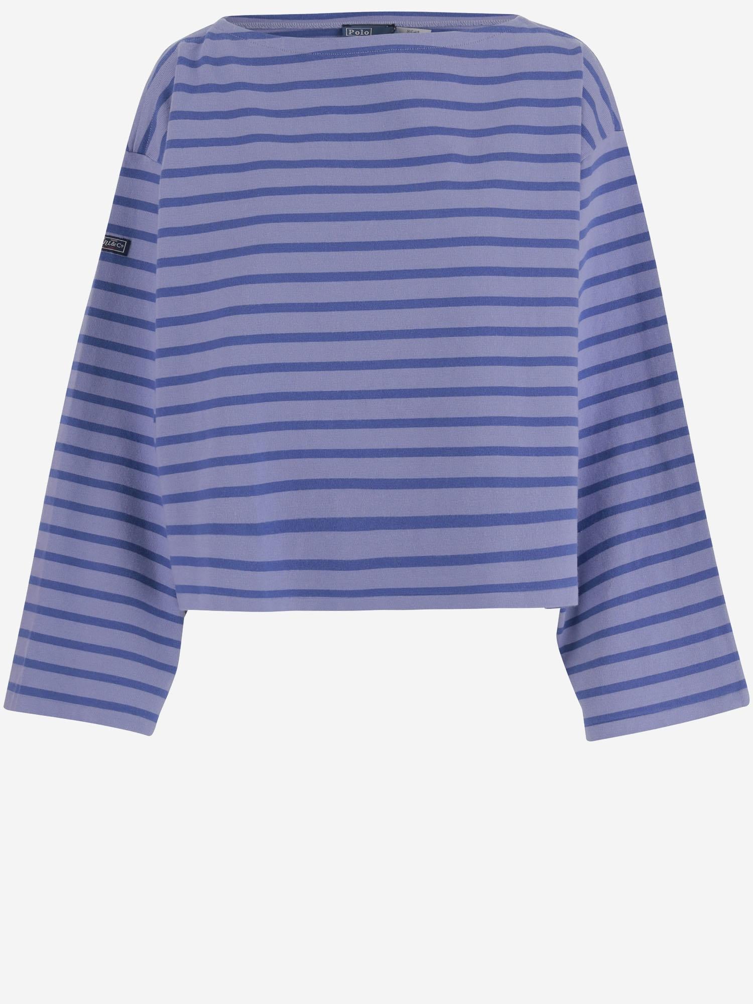 Maglia in cotone con motivo a righe 211959103 500 POLO RALPH LAUREN 