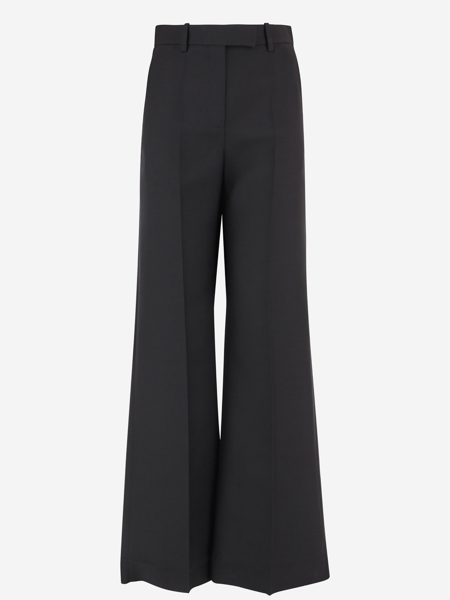 PANTALONI A GAMBA AMPIA IN LANA E SETA 7B0RB6S0 1CF0NO VALENTINO 