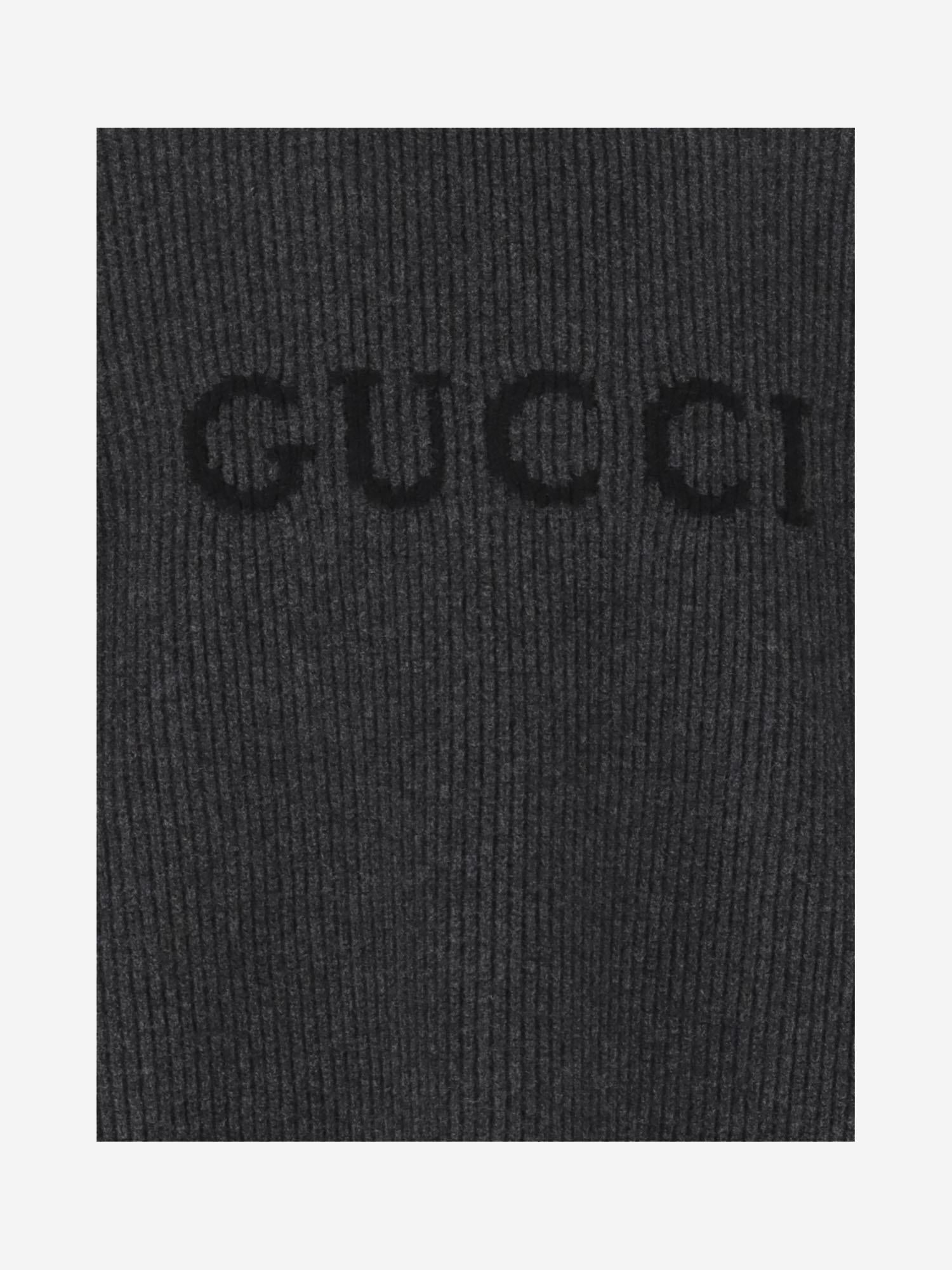 MAGLIONE IN LANA E CASHMERE CON LOGO 833499 XKEYJ1043 GUCCI 