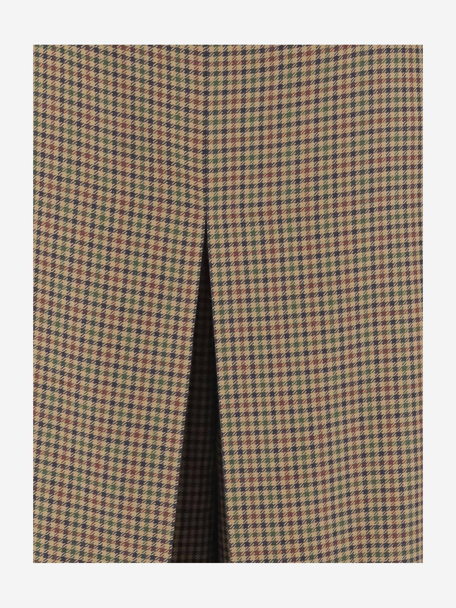 GONNA PANTALONE A QUADRI IN LANA 831073 Y1M752232 SAINT LAURENT 