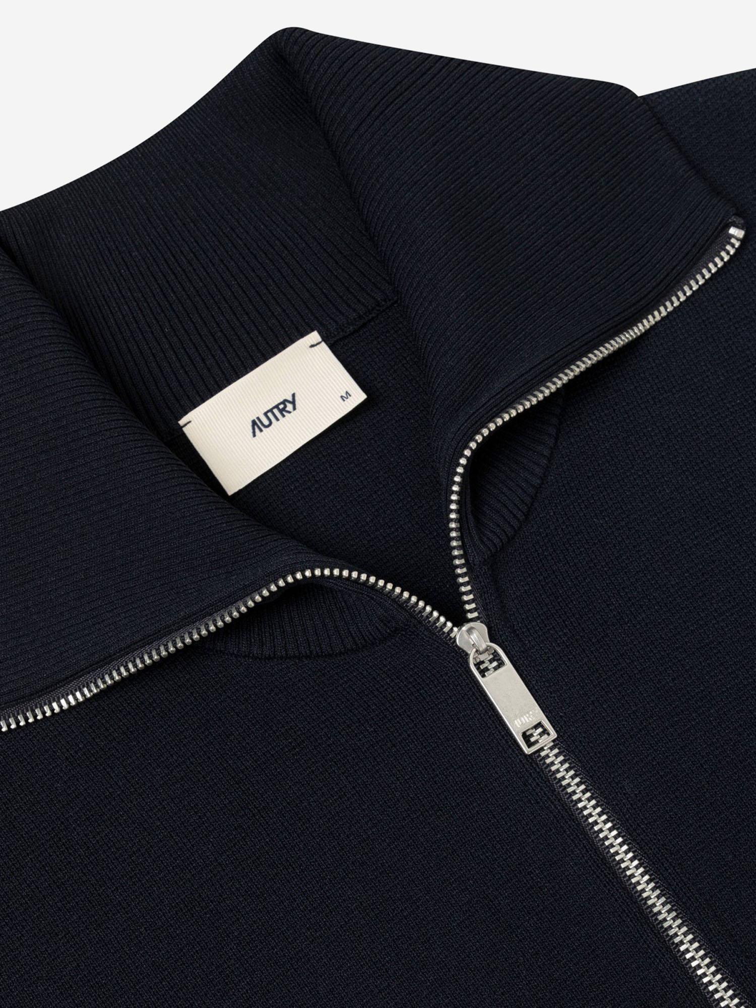 Giacca logata in viscosa JAPW028B KNITBLUE AUTRY 