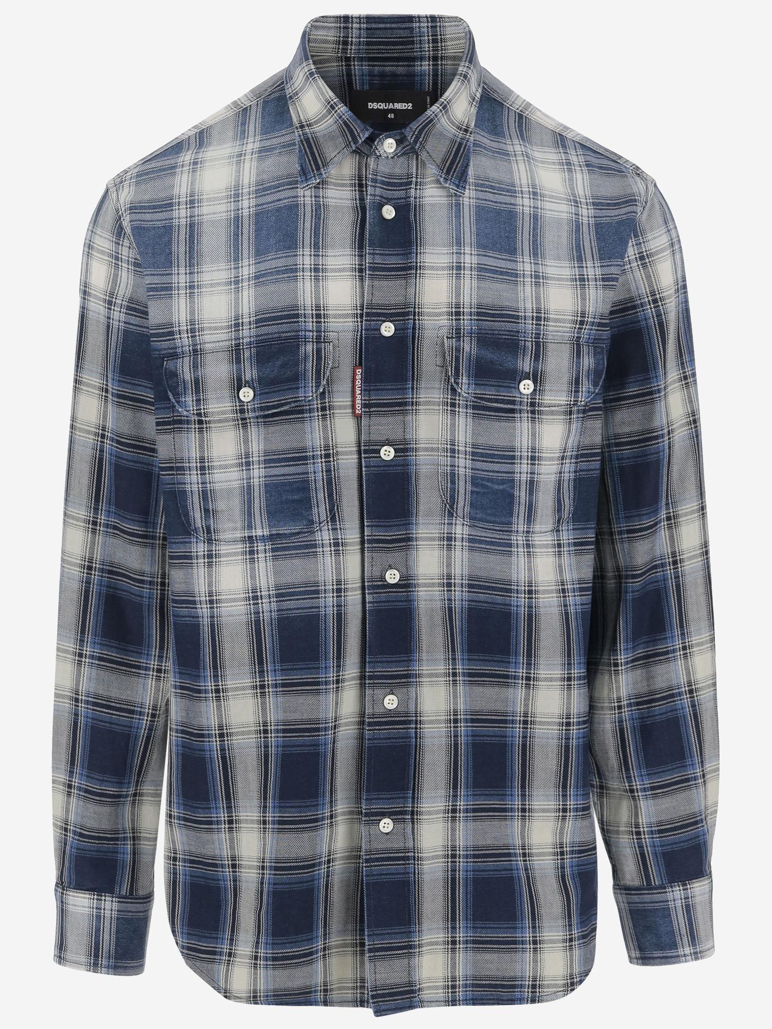 CAMICIA SPARKLING VINTAGE IN COTONE S74DM0958 D35206001F DSQUARED2 