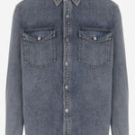 CAMICIA IN DENIM DI COTONE CON LOGO DS0011 PG1855172 JW ANDERSON 