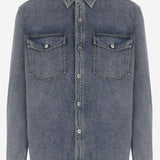 CAMICIA IN DENIM DI COTONE CON LOGO DS0011 PG1855172 JW ANDERSON 