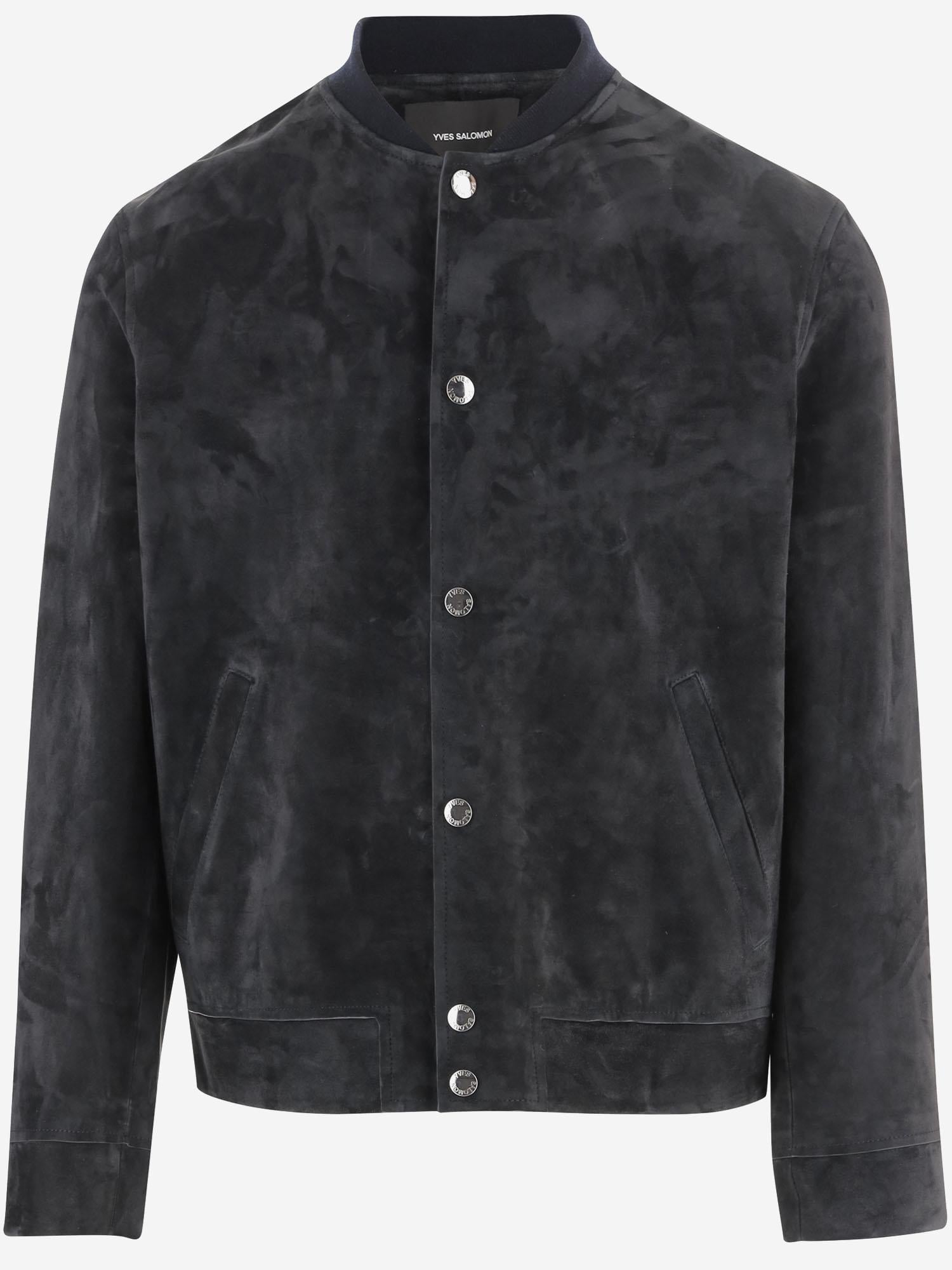 Giacca in pelle scamosciata 26E26EHV21266L32W A7206 YVES SALOMON 