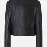 GIACCA CHIODO STILE BIKER IN NAPPA 106247 A32IZ99 PINKO 