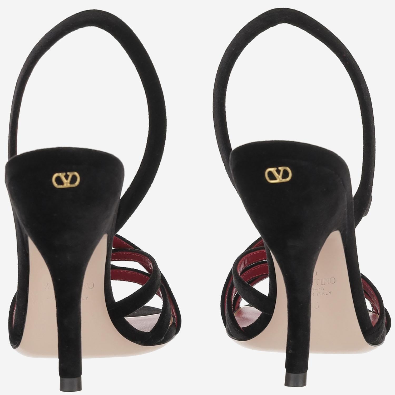 Sandali Fetishique in velluto 7W0S0NC6 WPJ0NO VALENTINO GARAVANI 