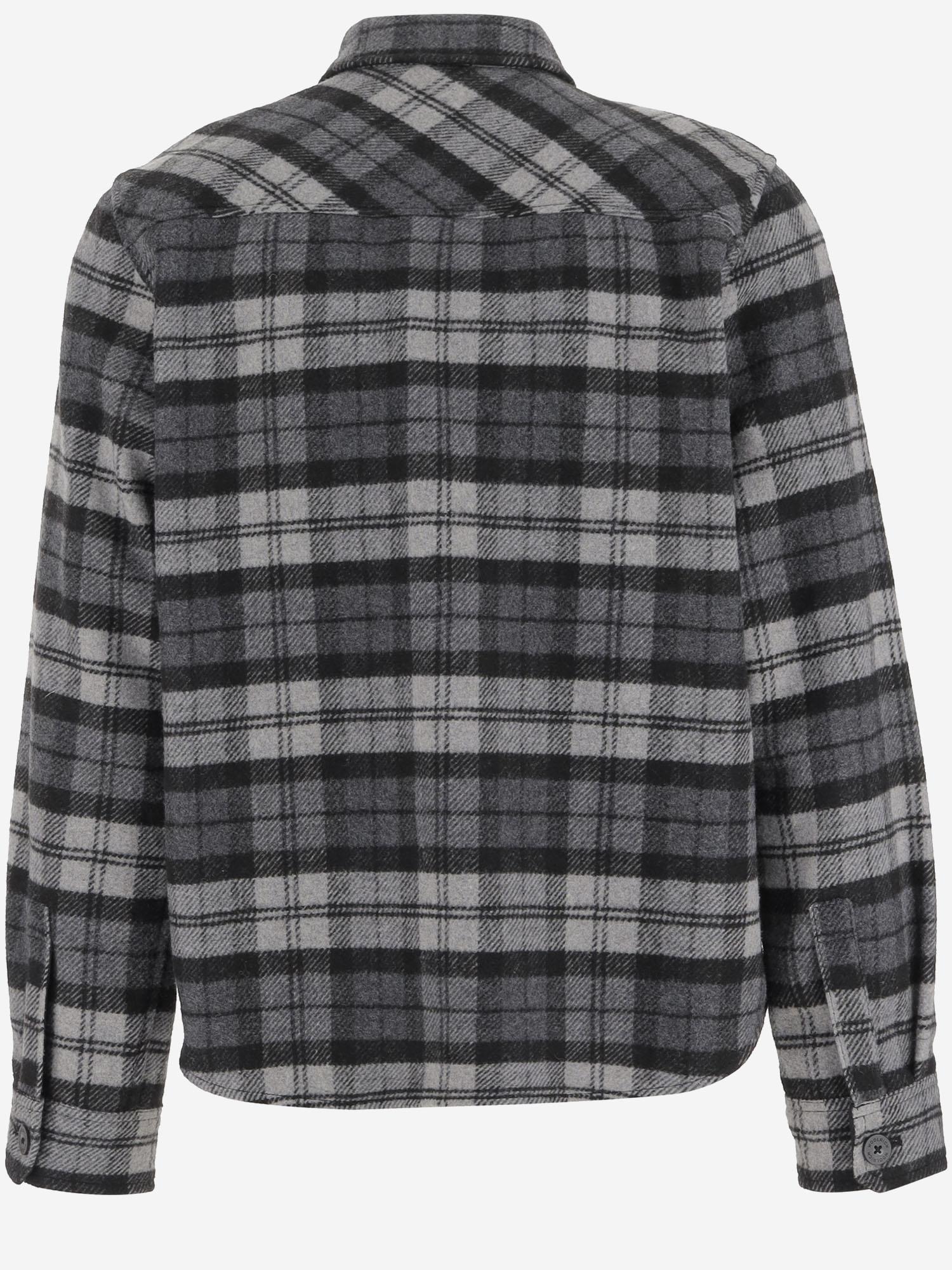 CAMICIA IN MISTO LANA CON MOTIVO CHECK CFWOOS2021MRUT5178 10014 WOOLRICH 