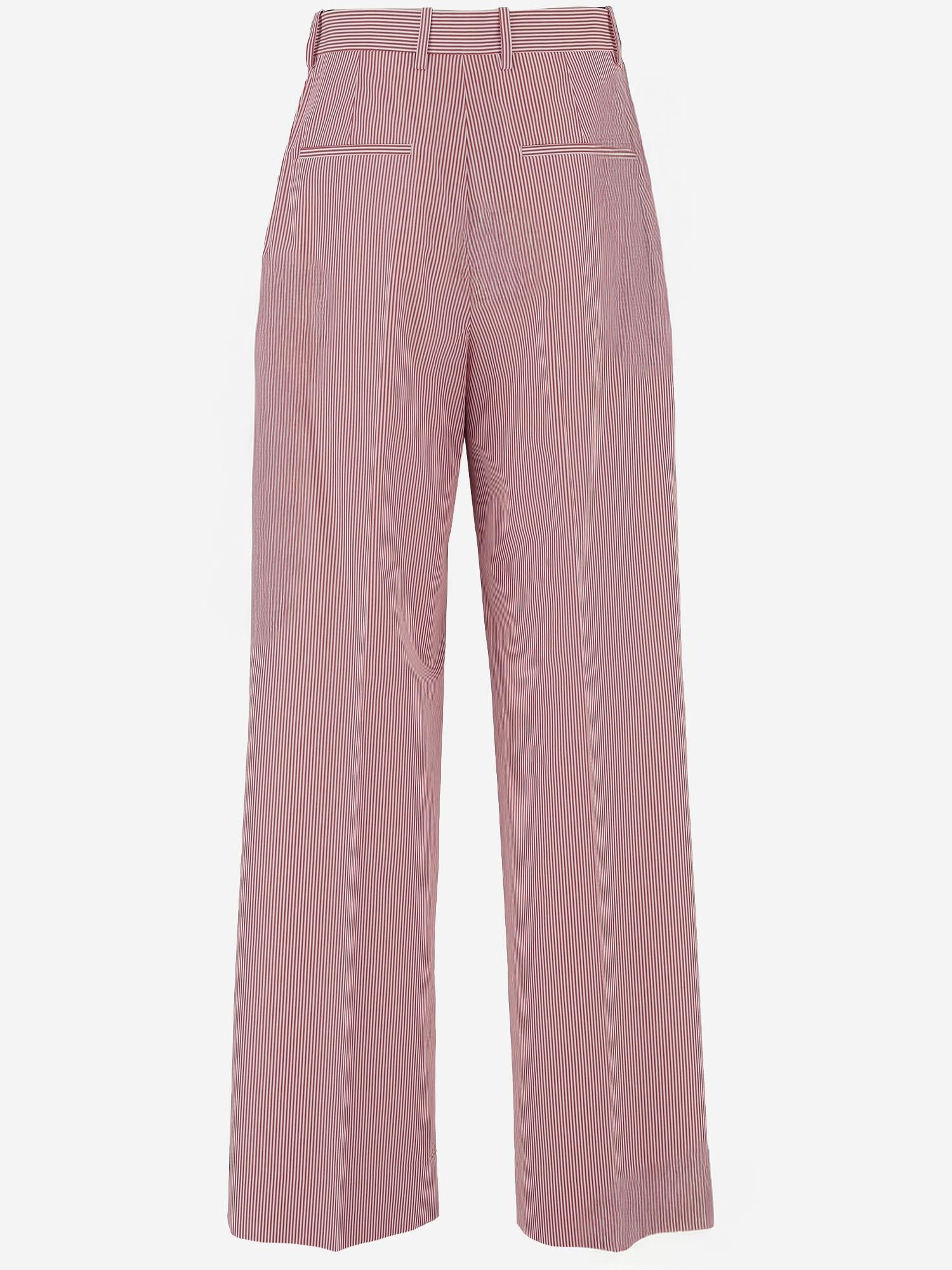 PANTALONI JUNO IN COTONE A RIGHE ARMTMP040C 016042 ARMARIUM 