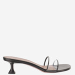 Sandali andreea glass ANDREEAGLASSSLIPPER 45BLACKTRANSPARENT AMINA MUADDI 
