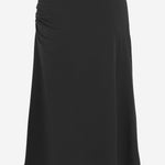 GONNA HEVIRA IN COTONE CON DRAPPEGGIO LATERALE 011116 2603900 DRIES VAN NOTEN 