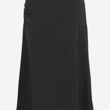 GONNA HEVIRA IN COTONE CON DRAPPEGGIO LATERALE 011116 2603900 DRIES VAN NOTEN 