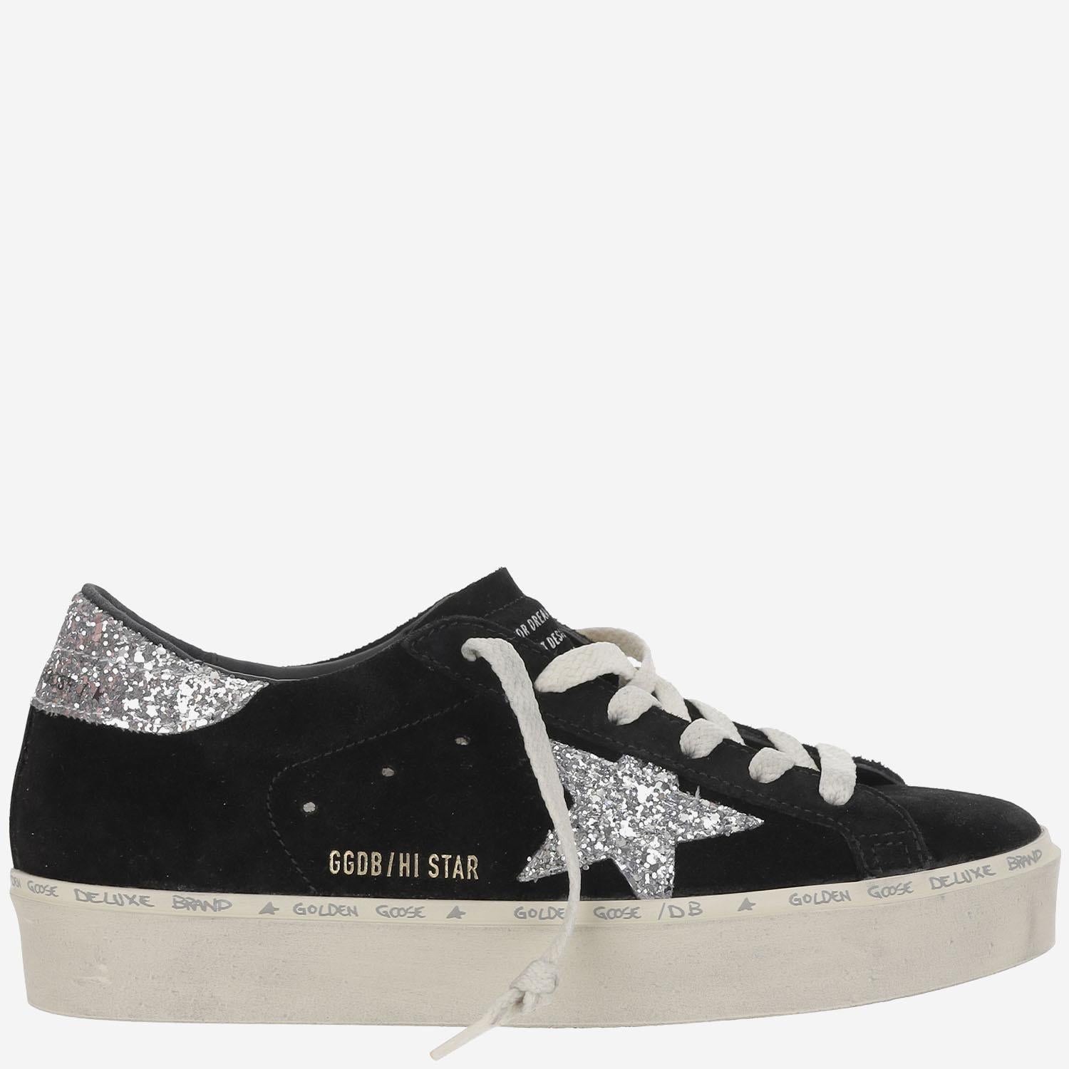 SNEAKERS HI STAR NERE in pelle GWF00118 F00638990179 GOLDEN GOOSE 