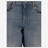 JEANS IN COTONE CON STAMPE FLOREALI 6B0DD19X94V 558 VALENTINO 