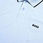 Polo in cotone stretch con logo 50506193 460 HUGO BOSS 