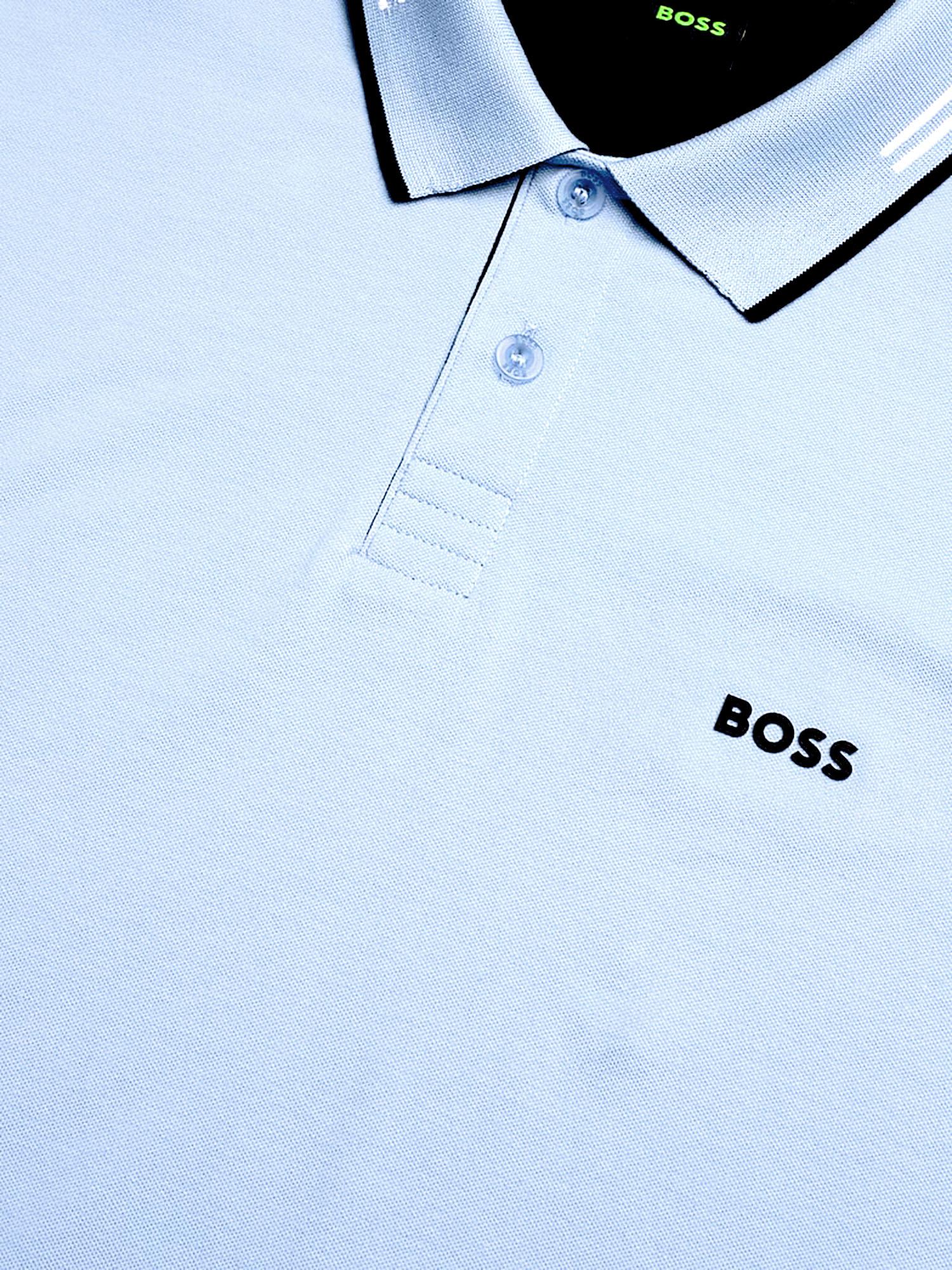 Polo in cotone stretch con logo 50506193 460 HUGO BOSS 