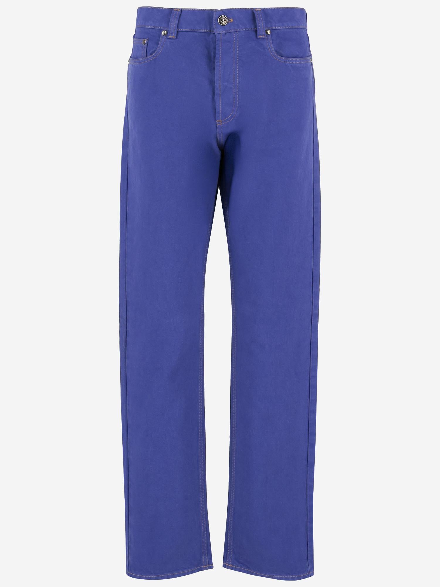 JEANS IN COTONE A GAMBA DRITTA 1024569 1A178711DB10 VERSACE 