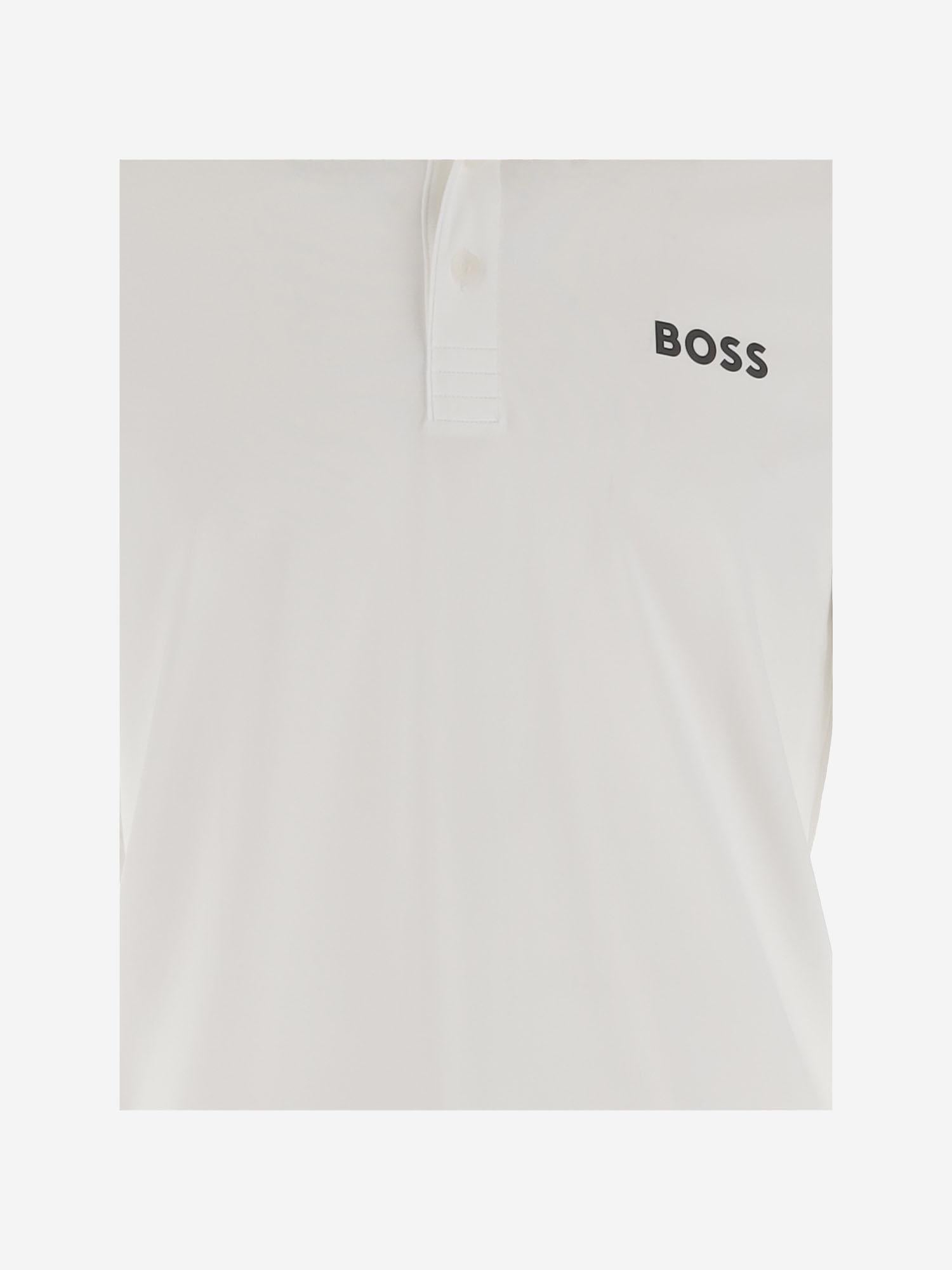 POLO IN NYLON STRETCH CON LOGO 50506203 104 HUGO BOSS 