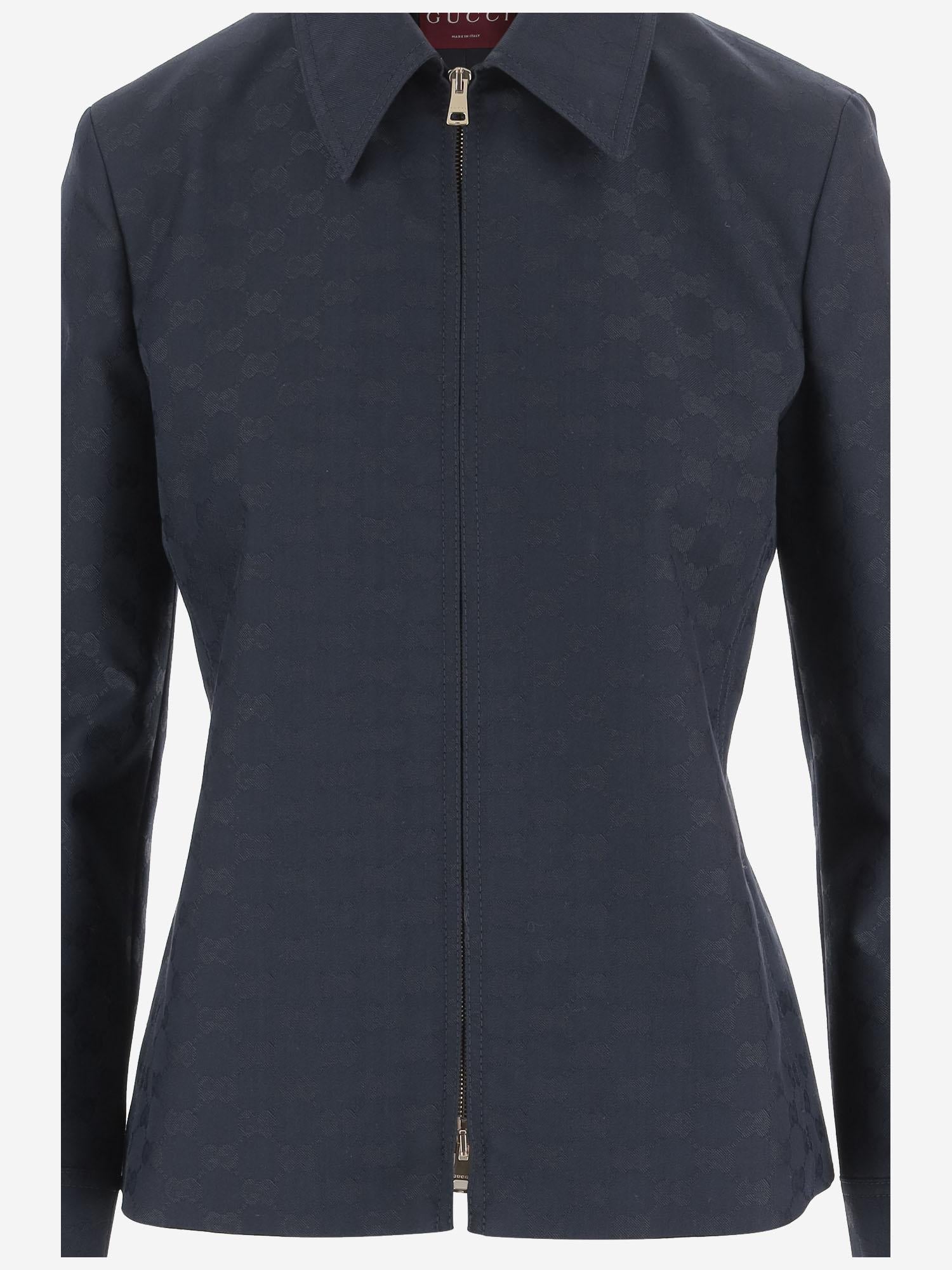 GIACCA IN MISTO COTONE CON MOTIVO GG 851889 ZAQXT4474 GUCCI 