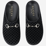Mules in viscosa e cupro con Morsetto 837130 FAEUF1000 GUCCI 