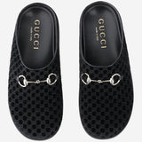 Mules in viscosa e cupro con Morsetto 837130 FAEUF1000 GUCCI 