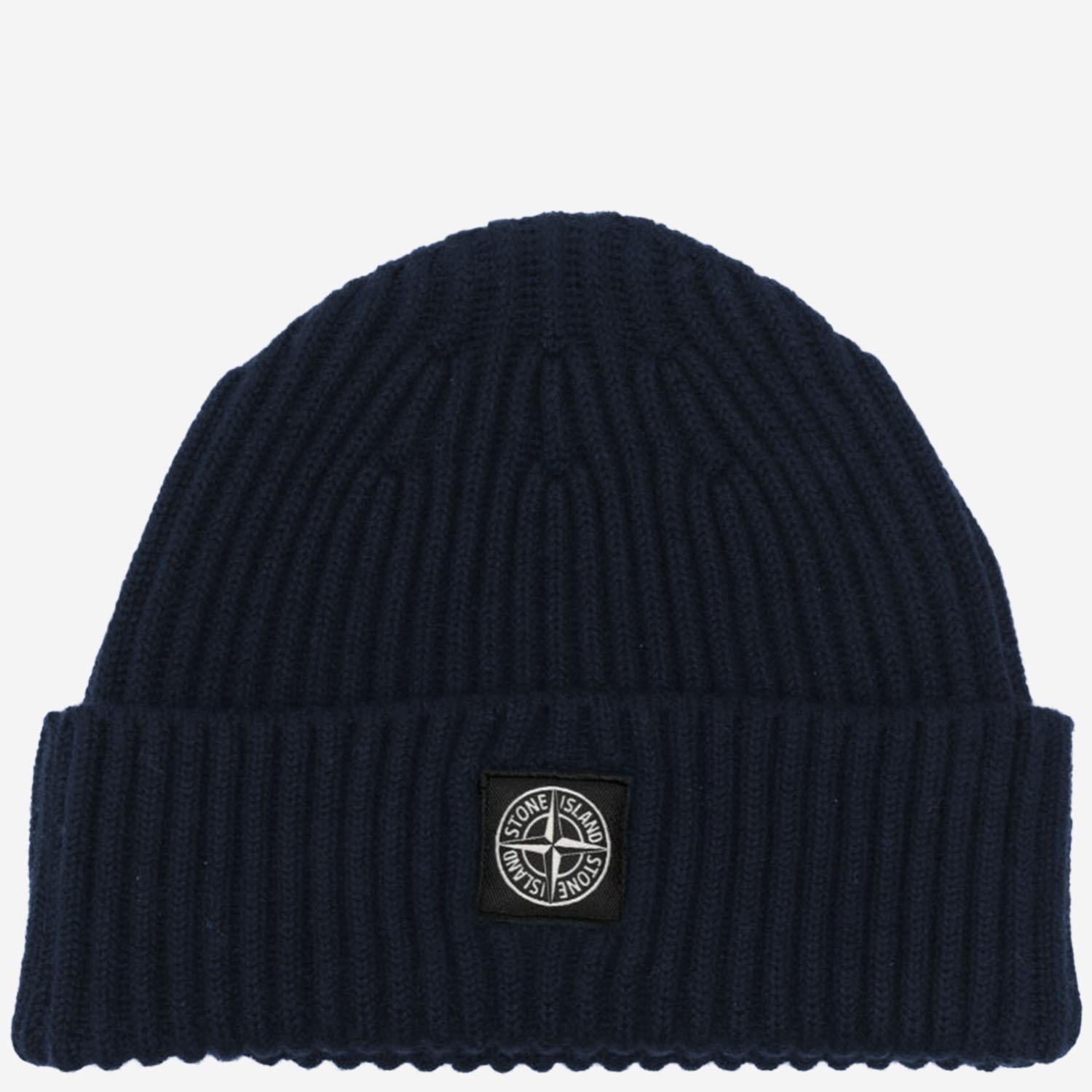 BEANIE IN MISTO LANA CON LOGO N100007 S0C03V0020 STONE ISLAND KIDS 