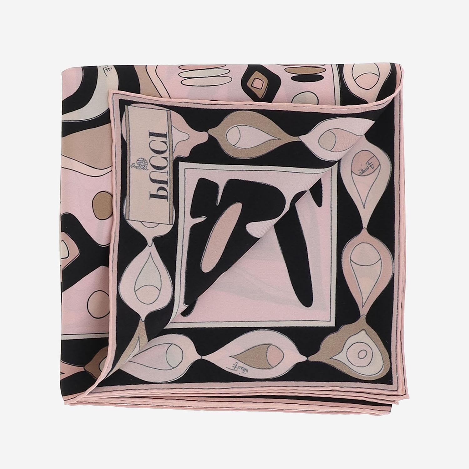 FOULARD IN SETA CON STAMPA 6HGB416HC11 1 EMILIO PUCCI 
