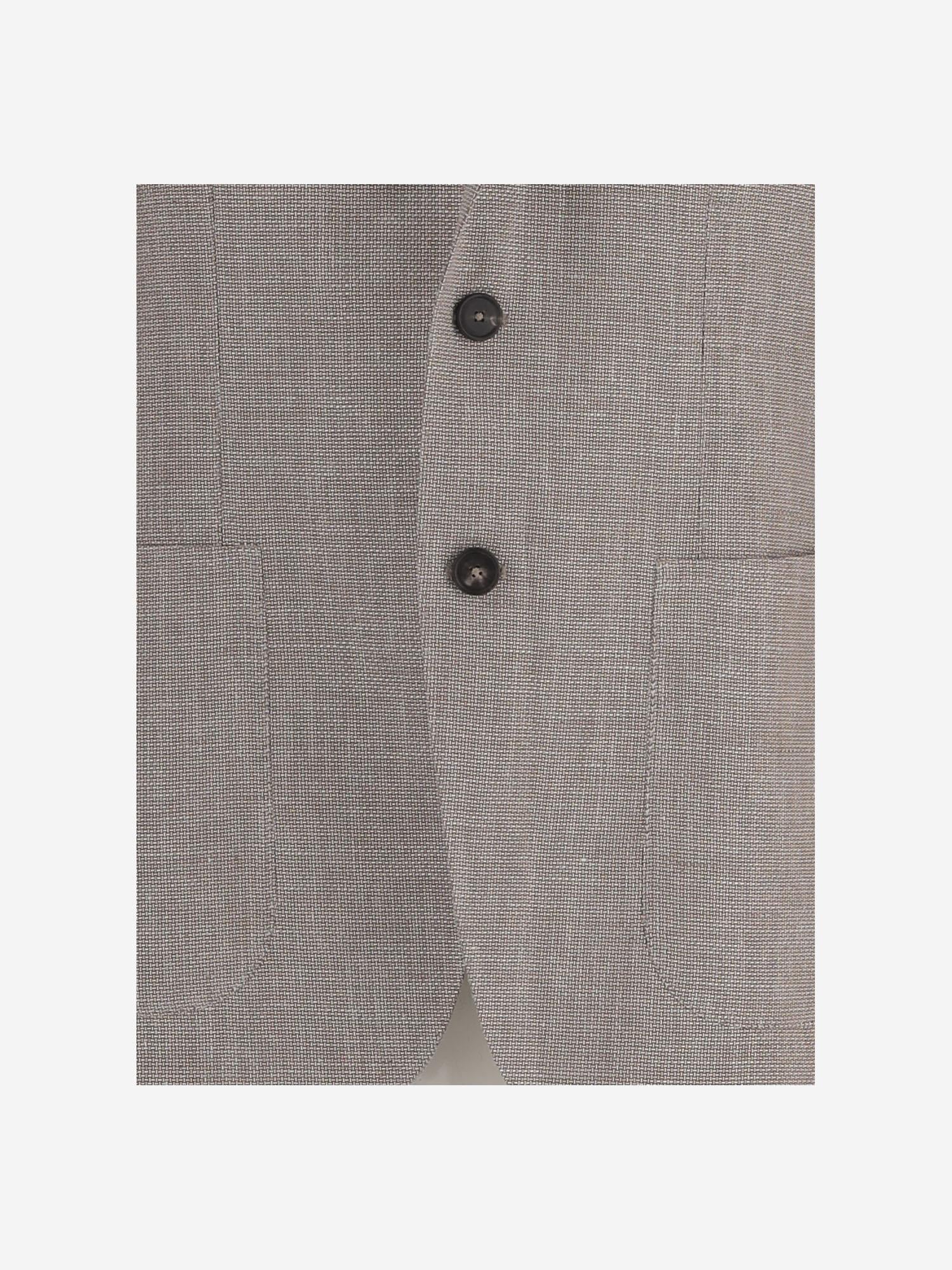 GIACCA MONOPETTO IN LINO E COTONE 1SMC22K 340346ET966 TAGLIATORE 