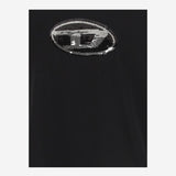 T-SHIRT IN COTONE CON LOGO IN PAILLETTES J02371 KYAUNK900 DIESEL KIDS 