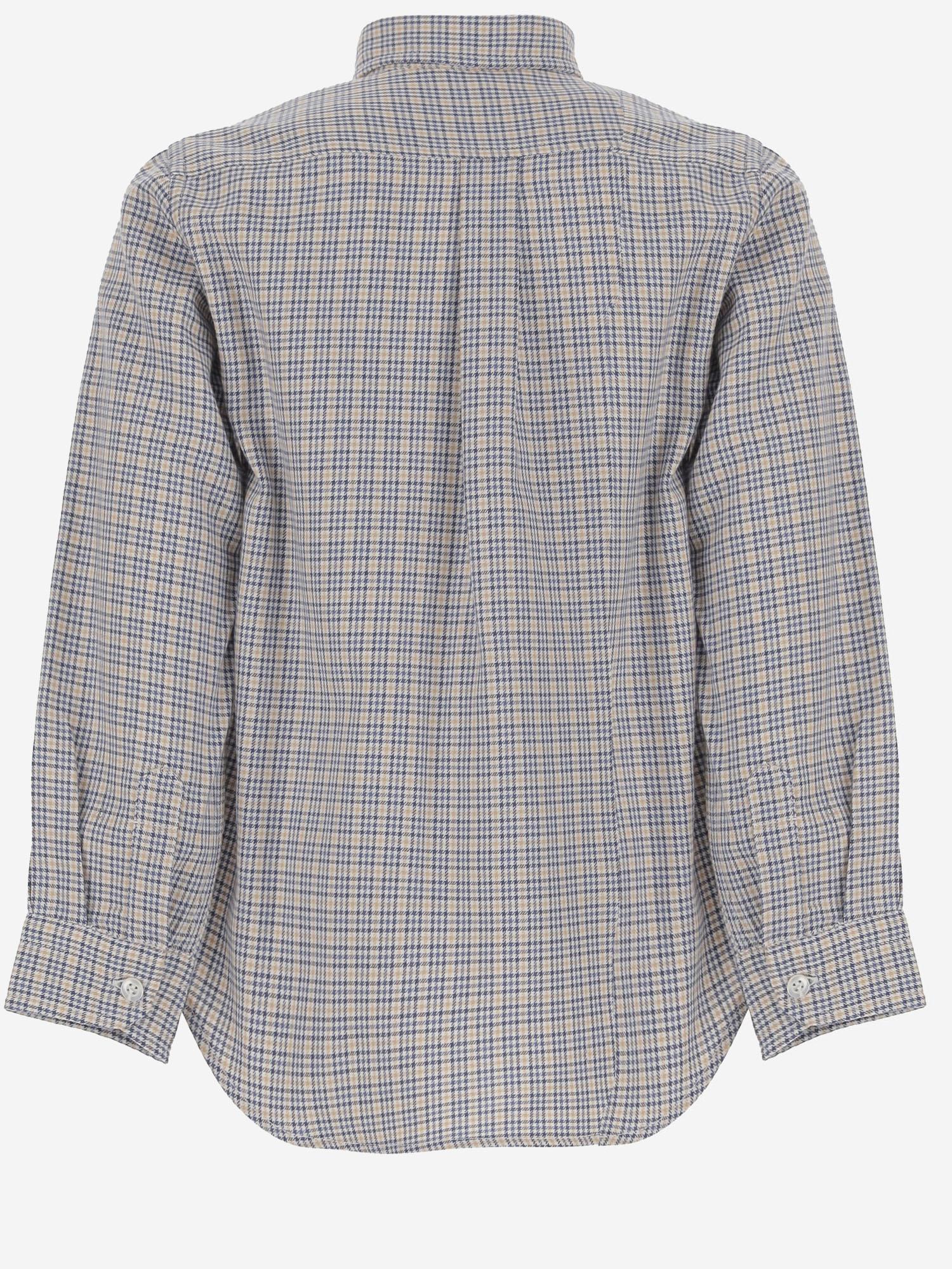 CAMICIA IN COTONE CON MOTIVO A QUADRI MBML 51 NICOLETTA FANNA KIDS 