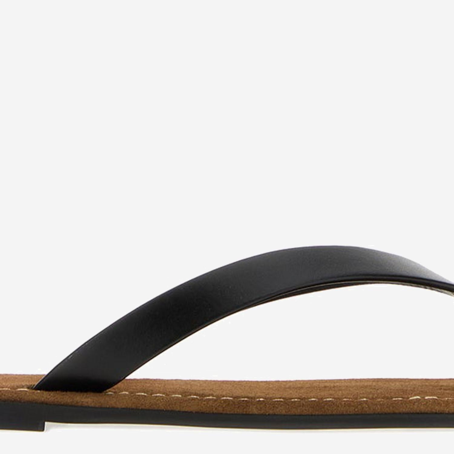 SANDALI INFRADITO IN PELLE F1874L838 BLK THE ROW 