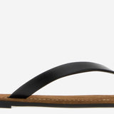 SANDALI INFRADITO IN PELLE F1874L838 BLK THE ROW 