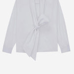 CAMICIA LAVALLIÈRE IN POPELINE DI COTONE 870726 Y1H489000 SAINT LAURENT 