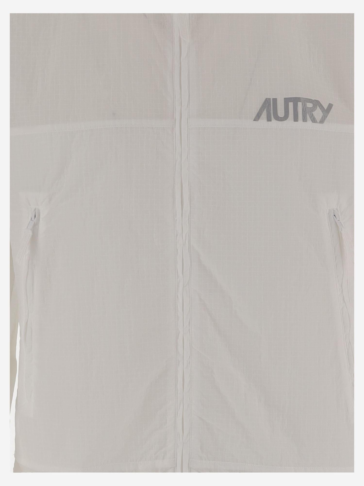 GIACCA IN NYLON CON LOGO WBPX012W NYLONWHITE AUTRY 