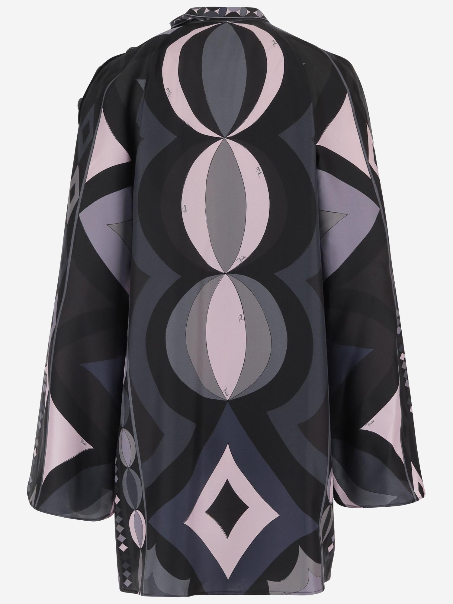 ABITO IN SETA CON STAMPA GEOMETRICA 5URG20 5U881023 EMILIO PUCCI 